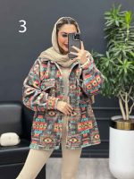 شکت طرح سنتی آستردار کد 4163 - تصویر 4