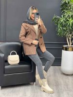 کت چهارخونه چهار دکمه کد 3933 - تصویر 18