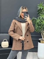 کت چهارخونه چهار دکمه کد 3933 - تصویر 2