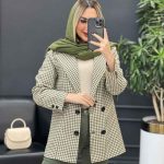 کت چهارخونه چهار دکمه کد 3933
