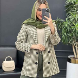 کت چهارخونه چهار دکمه کد 3933