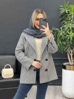 کت چهارخونه چهار دکمه کد 3933 - تصویر 8