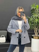 کت چهارخونه چهار دکمه کد 3933 - تصویر 15