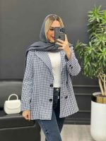 کت چهارخونه چهار دکمه کد 3933 - تصویر 23