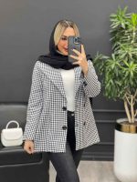 کت چهارخونه چهار دکمه کد 3933 - تصویر 6
