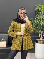 کت چهارخونه چهار دکمه کد 3933 - تصویر 5