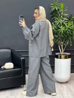 ست کت و شلوار دو جیب پاکتی کد 3939 - تصویر 6