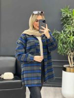 شکت چهارخونه دو جیب کد 3880 - تصویر 14