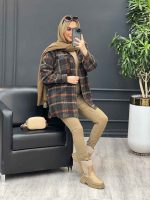 شکت چهارخونه دو جیب کد 3880 - تصویر 27