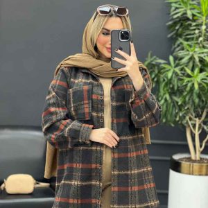 شکت چهارخونه دو جیب کد 3880