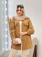 مانتو جیب نما بغل زیپ کد 4513 - تصویر 24