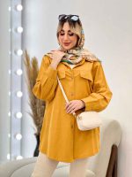 مانتو جیب نما بغل زیپ کد 4513 - تصویر 23
