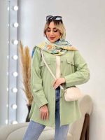 مانتو جیب نما بغل زیپ کد 4513 - تصویر 22