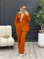 ست مانتو و شلوار لینن چهار دکمه کد 4509 - تصویر 26