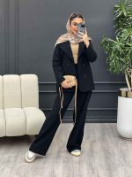 ست مانتو و شلوار لینن چهار دکمه کد 4509 - تصویر 15