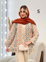 مانتو طرح دار نوار دوزی دو جیب کد 4515 - تصویر 18