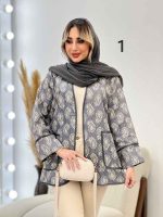 مانتو طرح دار نوار دوزی دو جیب کد 4515 - تصویر 10