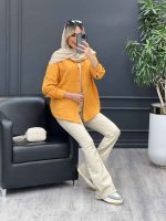 شومیز آستین پاگن پشت پیله کد 4463 - تصویر 25