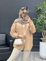 شومیز آستین پاگن پشت پیله کد 4463 - تصویر 24