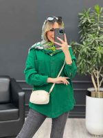 شومیز آستین پاگن پشت پیله کد 4463 - تصویر 5