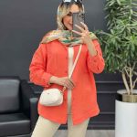 شومیز آستین پاگن پشت پیله کد 4463