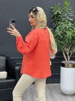 شومیز آستین پاگن پشت پیله کد 4463 - تصویر 8