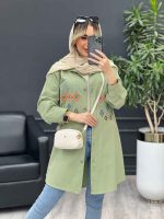 مانتو لینن طرح لوزی کد 4472 - تصویر 21