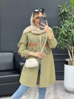 مانتو لینن طرح لوزی کد 4472 - تصویر 16