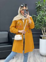 مانتو لینن طرح لوزی کد 4472 - تصویر 8