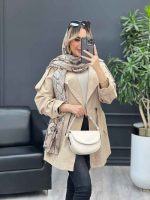 مانتو لینن کمر گت سر شانه پاگن کد 4408 - تصویر 11