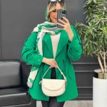 مانتو لینن کمر گت سر شانه پاگن کد 4408