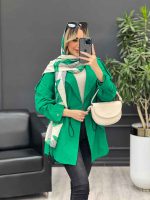 مانتو لینن کمر گت سر شانه پاگن کد 4408 - تصویر 10