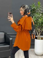مانتو لینن کمر گت سر شانه پاگن کد 4408 - تصویر 13