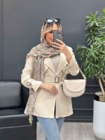 مانتو مازراتی ژیله دار دو جیب کد 4450 - تصویر 3