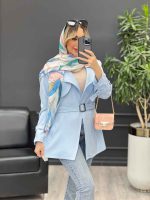 مانتو مازراتی ژیله دار دو جیب کد 4450 - تصویر 7