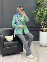 مانتو مازراتی ژیله دار دو جیب کد 4450 - تصویر 20
