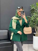 مانتو مازراتی ژیله دار دو جیب کد 4450 - تصویر 2