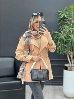مانتو مازراتی ژیله دار دو جیب کد 4450 - تصویر 10