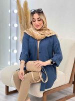 شومیز کراش آستین بند دار کد 4532 - تصویر 30