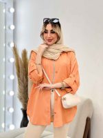 شومیز کراش آستین بند دار کد 4532 - تصویر 13