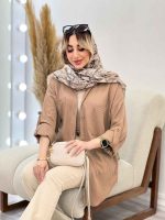 شومیز کراش آستین بند دار کد 4532 - تصویر 11