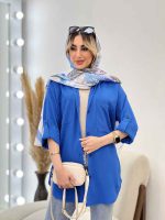 شومیز کراش آستین بند دار کد 4532 - تصویر 10
