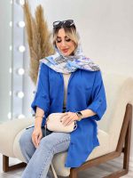 شومیز کراش آستین بند دار کد 4532 - تصویر 33