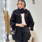 مانتو فکورا آستین پاگن کد 4527