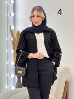 مانتو فکورا آستین پاگن کد 4527 - تصویر 3