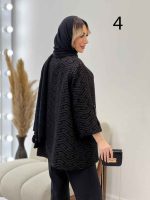 مانتو فکورا آستین پاگن کد 4527 - تصویر 8