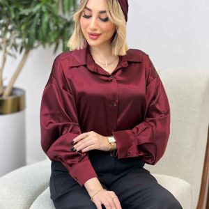 شومیز ساتن سلین کد 4380