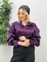 شومیز ساتن سلین کد 4380 - تصویر 10