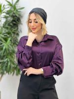 شومیز ساتن سلین کد 4438 - تصویر 26