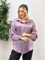 شومیز ساتن سلین کد 4380 - تصویر 5